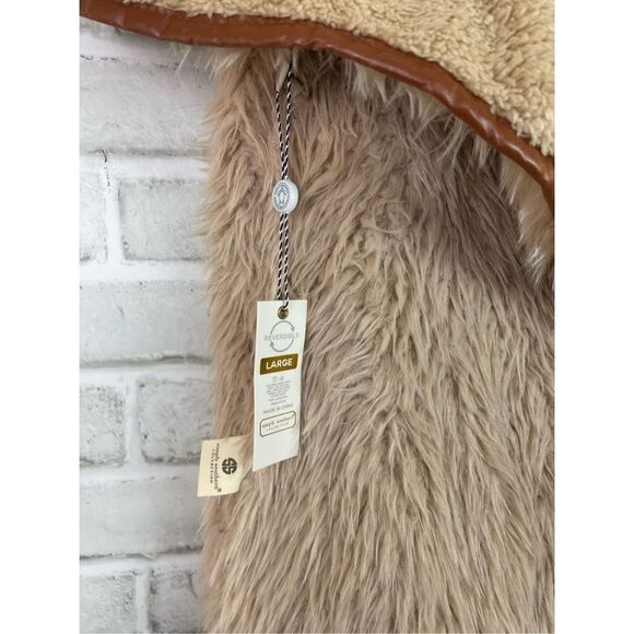 New Simply Southern Reversible Sherpa Vest Fall Winter - Picture 8 of 9
